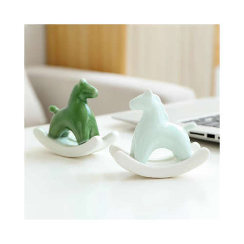 Rocking Horse Ornament - Azure