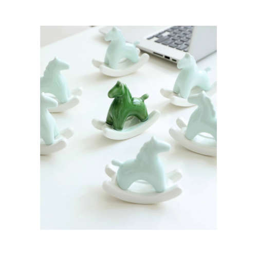 Rocking Horse Ornament - Turquoise