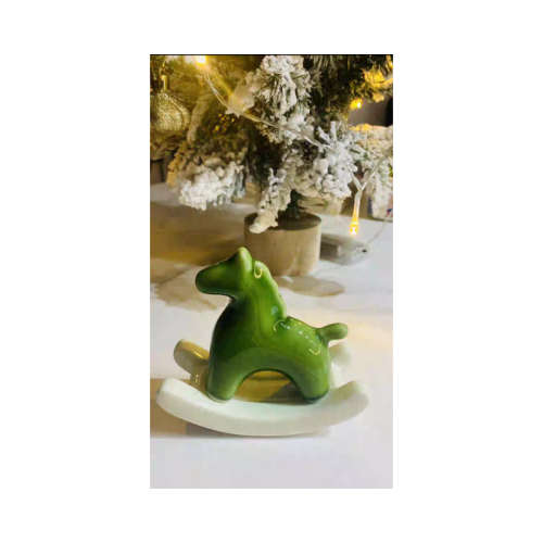 Rocking Horse Ornament - Turquoise