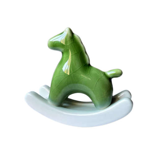 Rocking Horse Ornament - Turquoise