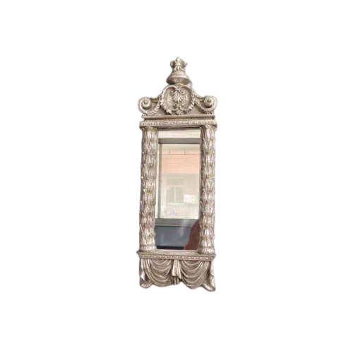 Retro Style Silver Hanging Mirror