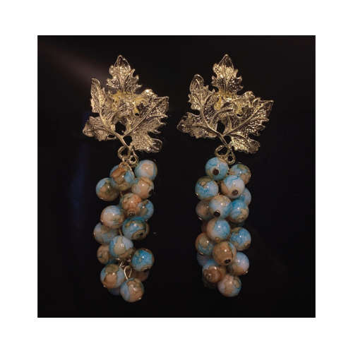French Court Style Grape Shape Earrings