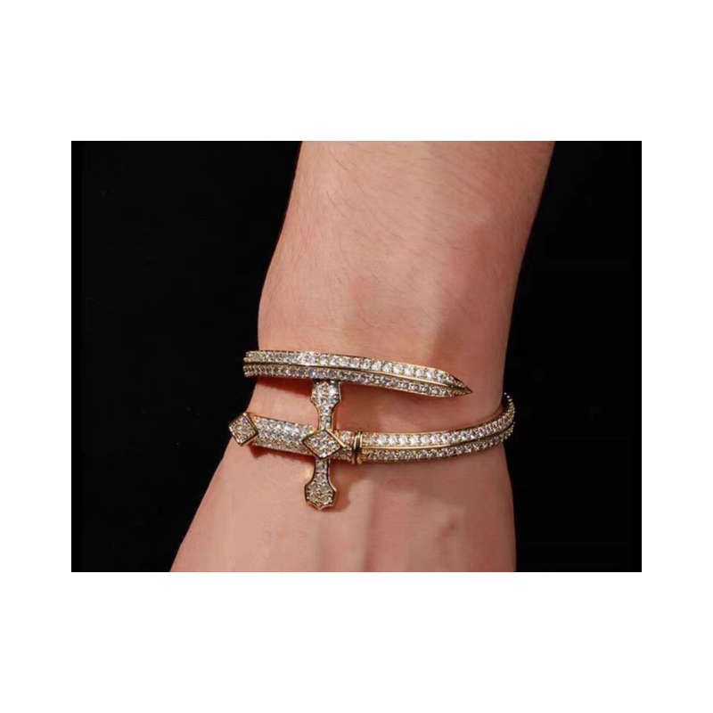 Sword of Justice Open Bracelet - Gold
