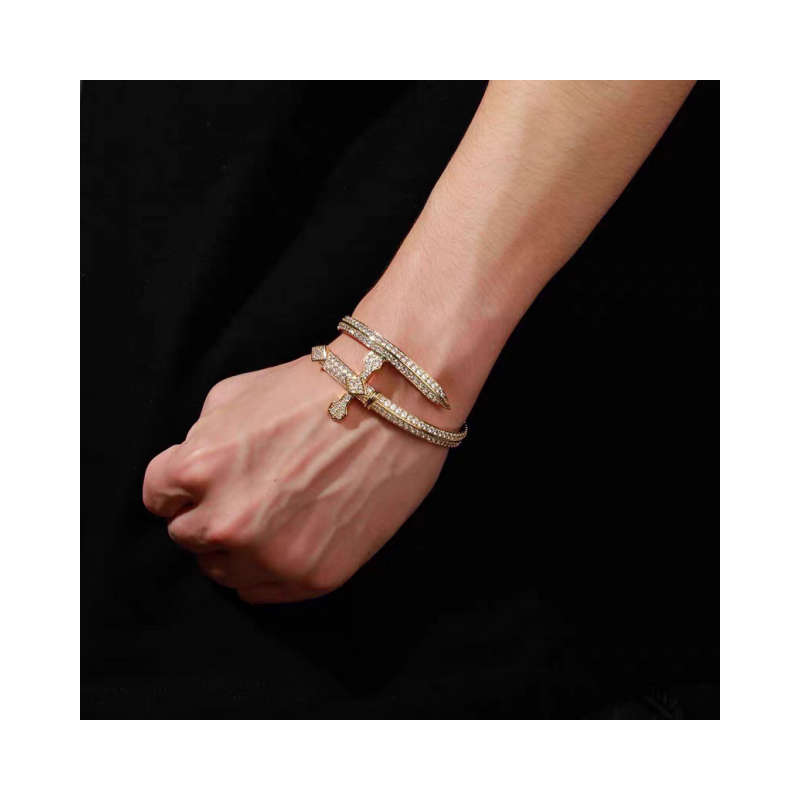 Sword of Justice Open Bracelet - Gold