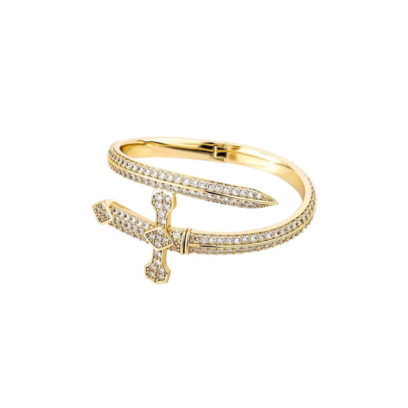 Sword of Justice Open Bracelet - Gold