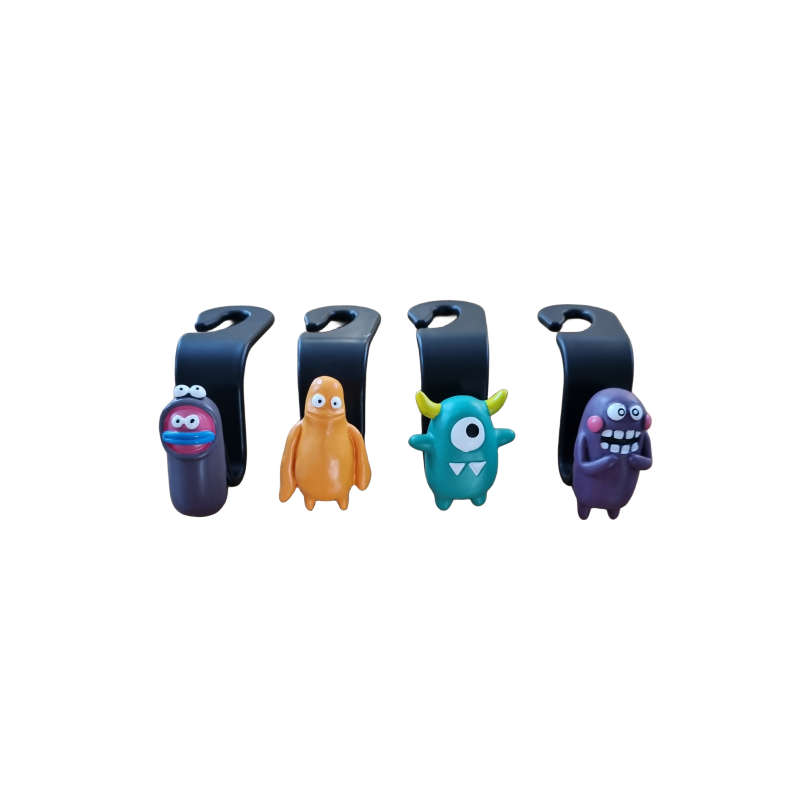 Monster Shape Vehicle Hooks Four-piece Set