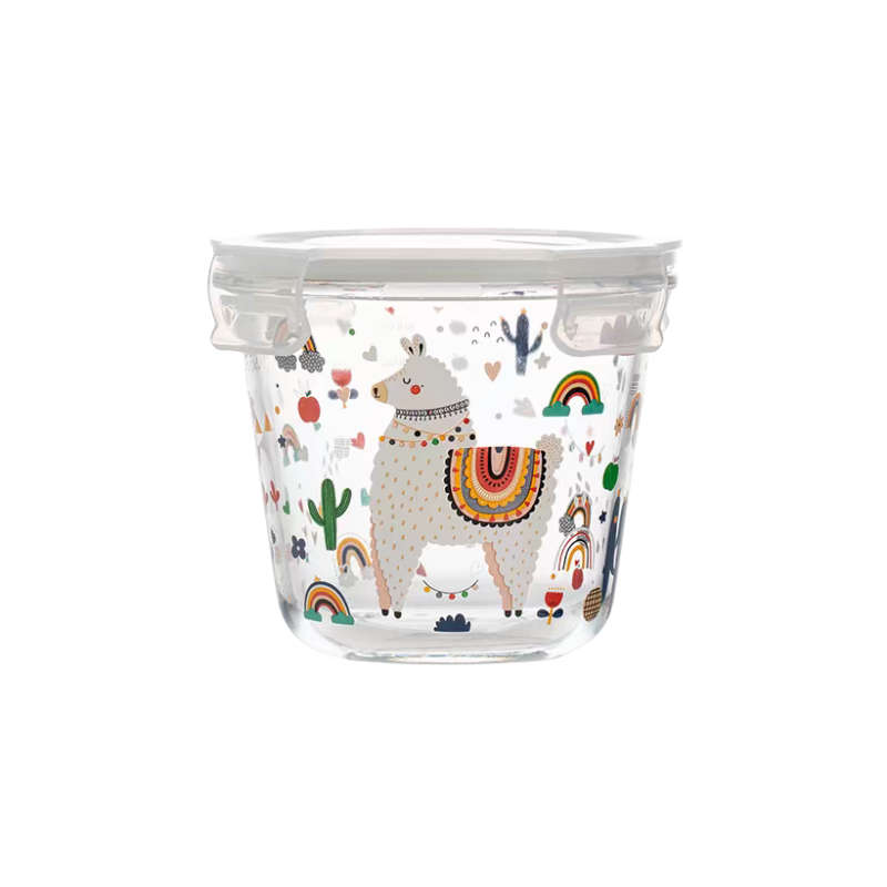 Glass bowl with lid XBY