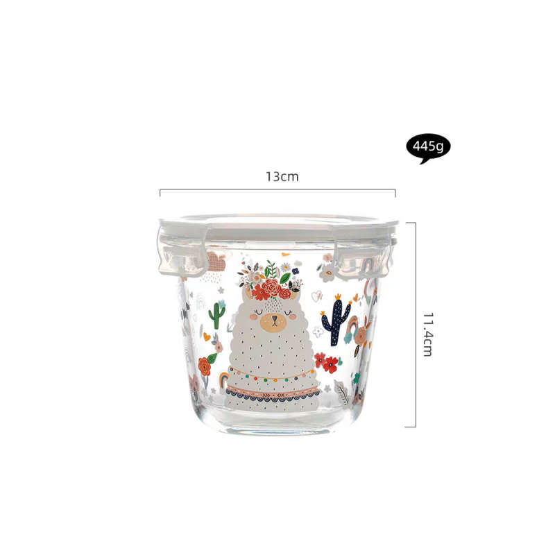 Glass bowl with lid  XY