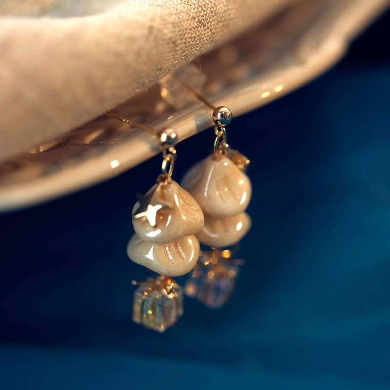 Christmas Carol Series White Christmas Earrings
