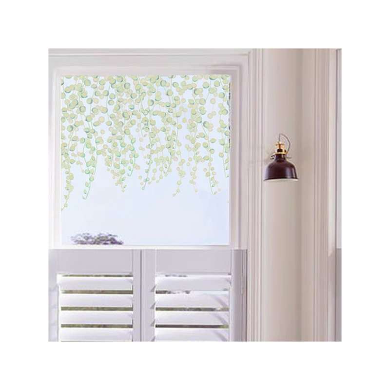 Flower vine shape static film window sticker