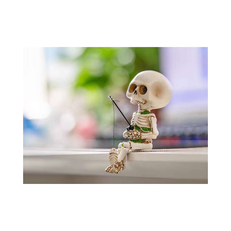 Fishing Skeleton Ornaments
