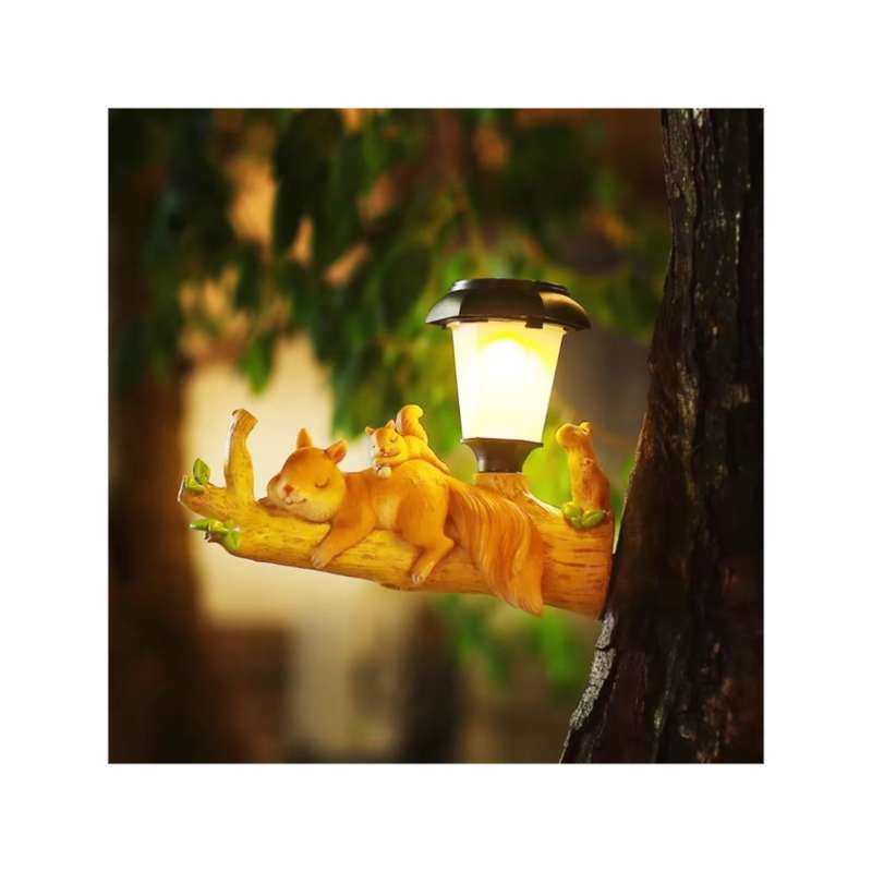Squirrel Shape Solar Gardening Hanging Light