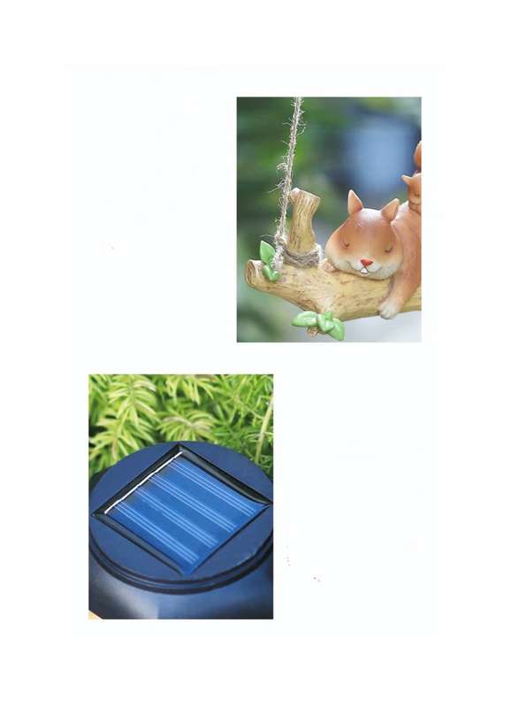 Squirrel Shape Solar Gardening Hanging Light