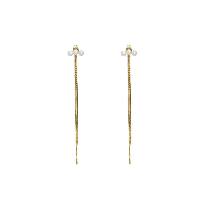 Pearl Tassel Earrings