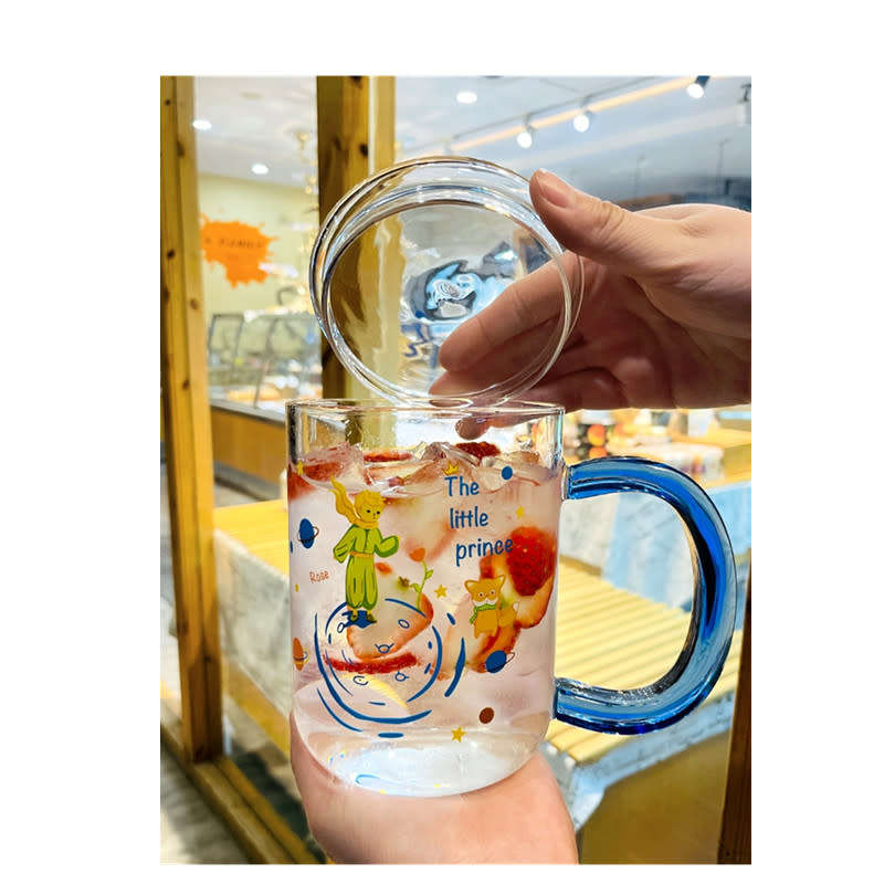 The little prince large capacity straw cup with lid