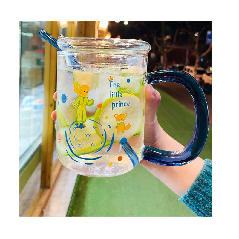 The little prince large capacity straw cup with lid