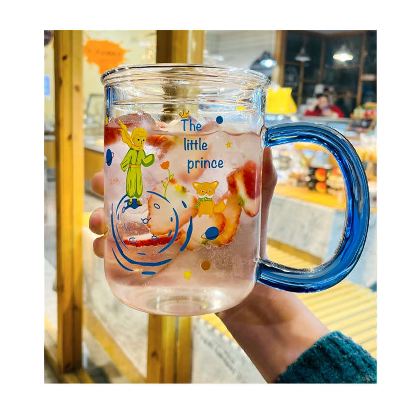 The little prince large capacity straw cup with lid