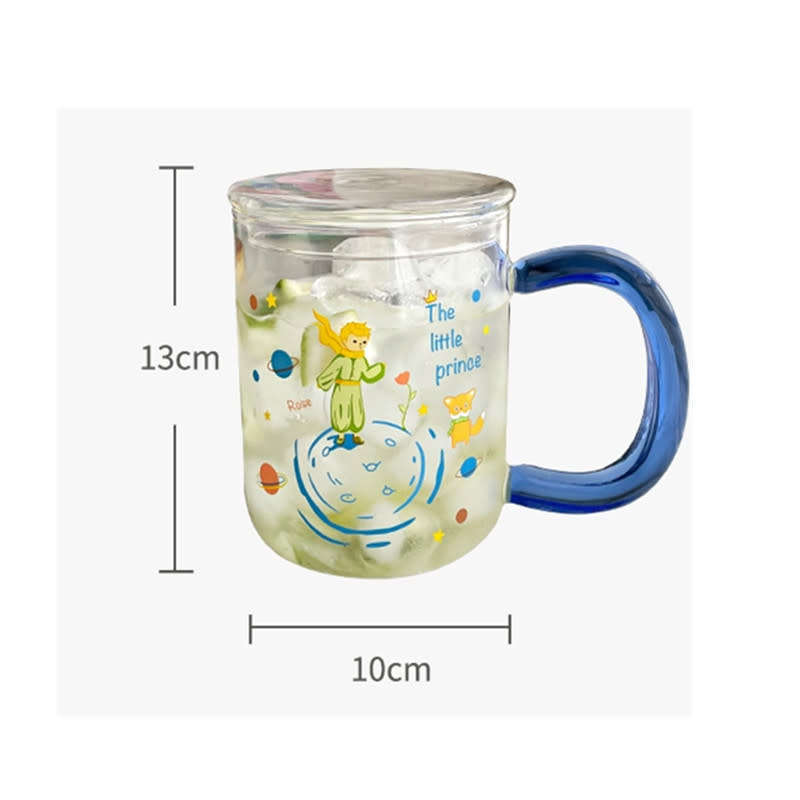 The little prince large capacity straw cup with lid