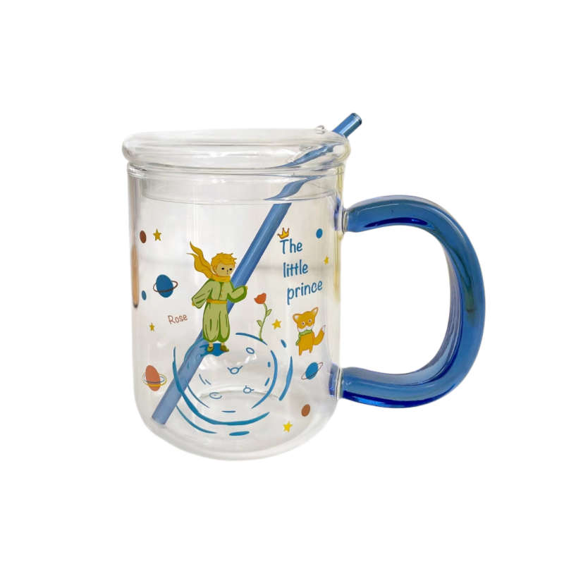 The little prince large capacity straw cup with lid