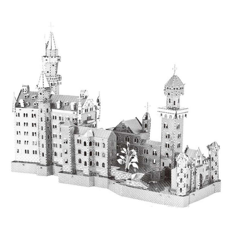 3D Metal New Swan Stone Castle Puzzle With Tools