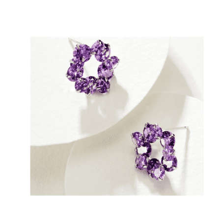 Geometric Double Round Earrings