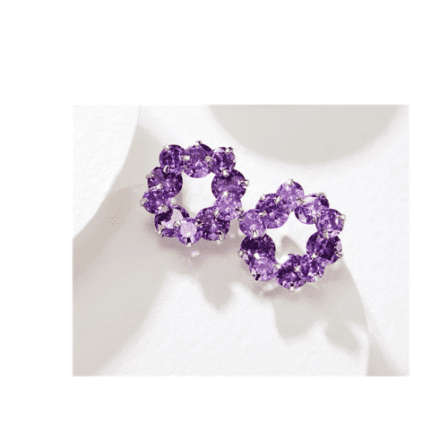 Geometric Double Round Earrings
