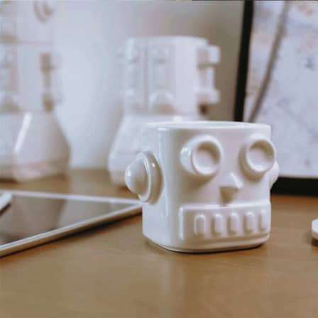 Retro Robot Coffee Cup