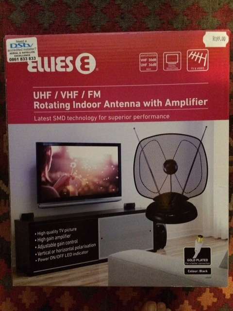 Ellies Rotating Indoor Antenna with Amplifier still in box