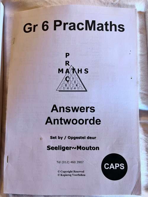 Graad 6 PracMaths in Afrikaans - Bargain Combo pack