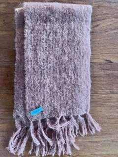 Exquisite soft 100% mohair scarf - light brown