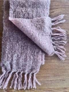 Exquisite soft 100% mohair scarf - light brown