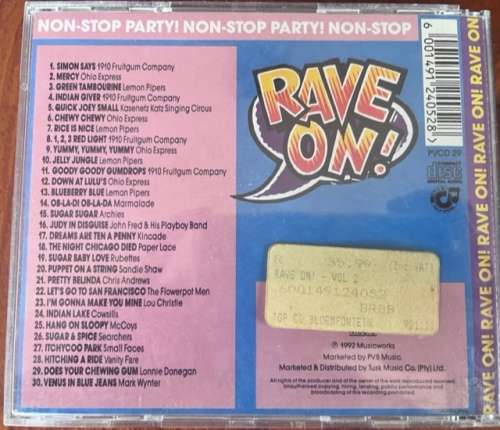 2 CD set - Rave on! volumes 1 and 2 - 60 smash hits (1992)