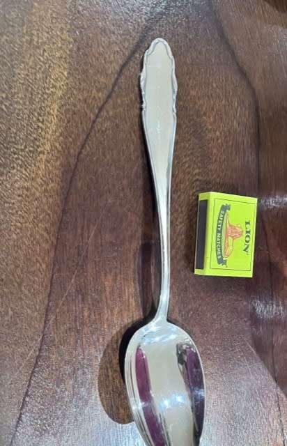 6 beautiful silver-plated serving spoons (WMF90-4 German)- 25cm long each