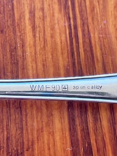 6 beautiful silver-plated serving spoons (WMF90-4 German)- 25cm long each