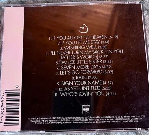 Introducing the hardline according to Terence Trent d`Arby (1987, US edition)