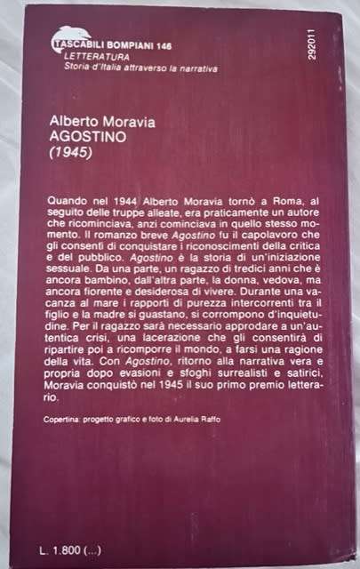 Agostino - Alberto Moravia (Italian)
