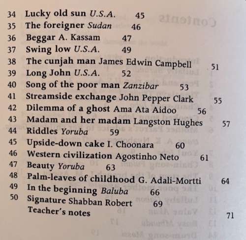 African Poetry for Schools Book 1 - Noel Machin (1990)