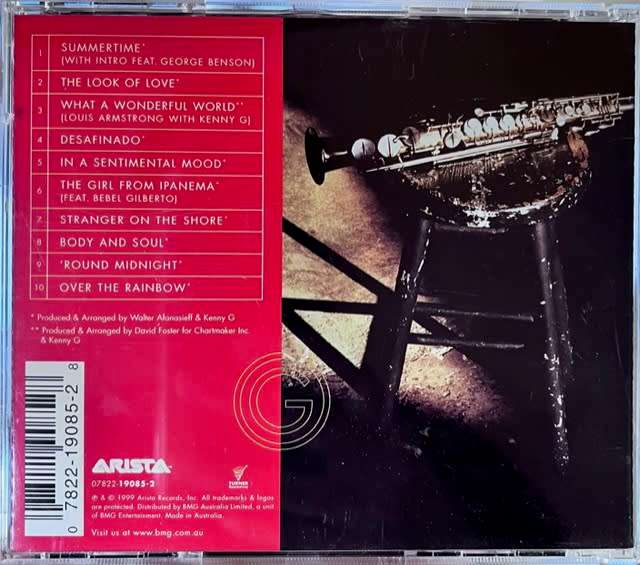 Classics In The Key Of G - Kenny G (1999) made in Australia