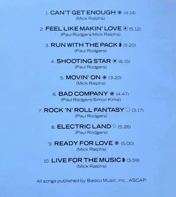 Bad Company - From 10 to 6 (1985, CD made in Germany) Code: 781 625-2