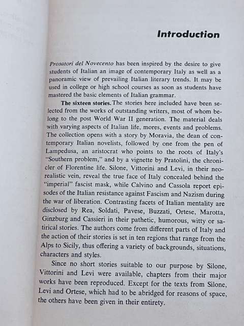 Prosatori Del Novecento (Italian Edition, 1967) - Michele Cantarella