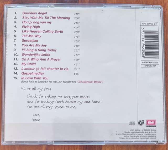 (CD) Yours Forever - Dana Winner (1999, made in RSA)