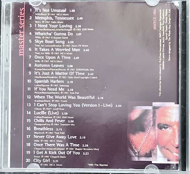 Tom Jones (Master Series CD) - MMTCD 1984