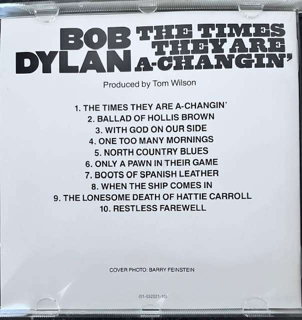 Bob Dylan - The Times they are a-changing` (CD32021)
