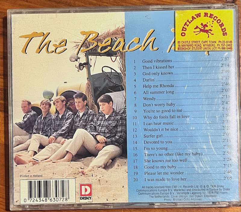 The Beach Boys - 20 great love songs, CD made in Holland (LS 863072)