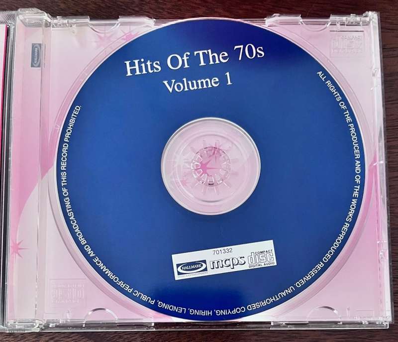 Hits of the 70s, vol. 1 (Hallmark) CD code: 701332