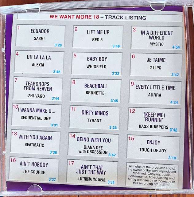 We want more 18 - Various Artists (1997)