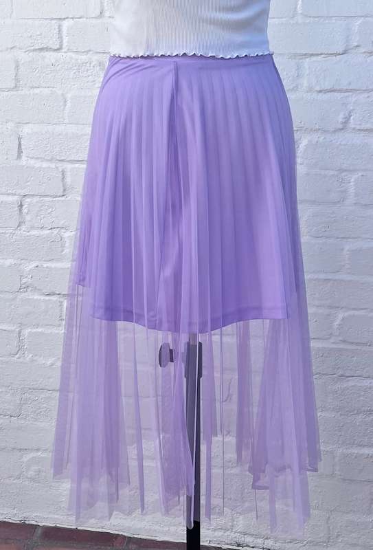 Lilac net skirt with underskirt size 10