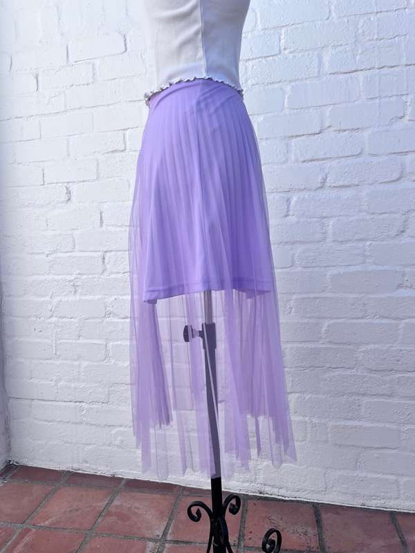 Lilac net skirt with underskirt size 10