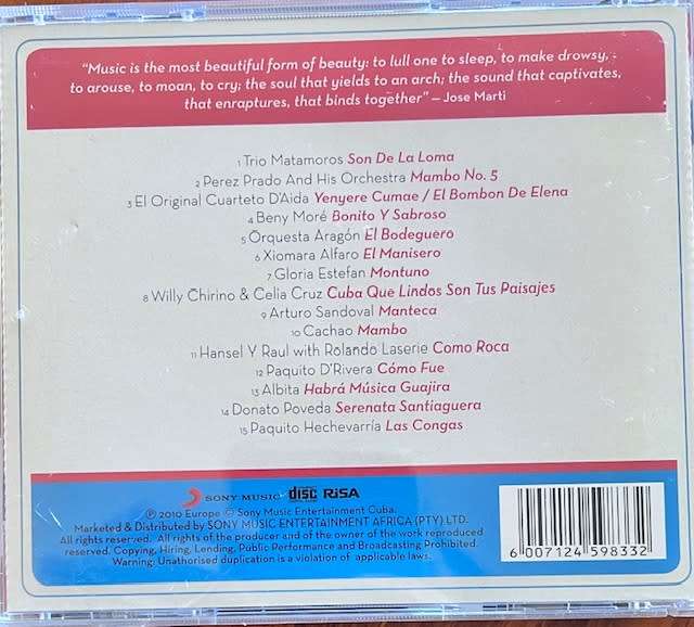 A Night in Cuba - The music of Cuba (CDSM429)