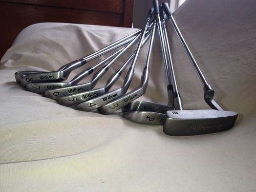 Wilson clubs and Gemini cart - good starter kit for guy (oversize)